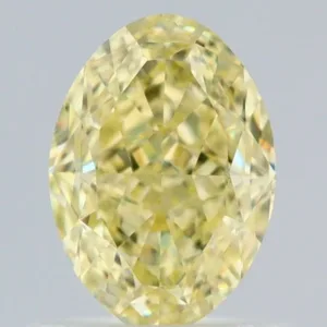 1.01 Carat Oval Fancy Yellow VS1 Natural Diamond