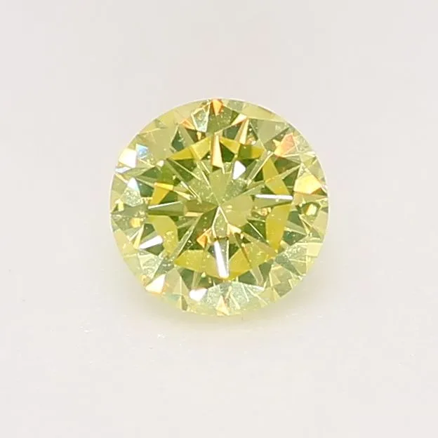 0.18 Carat Round Yellow VS1 Natural Diamond