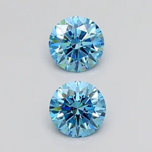 1.01 Carat Round Fancy Vivid Blue VS1 Lab Diamond