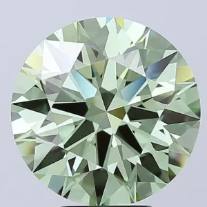 5.09 Carat Round Fancy Vivid Green VS1 Lab Diamond