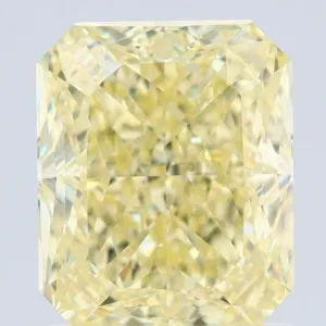 1.58 Carat Radiant Fancy Yellow VVS2 Natural Diamond