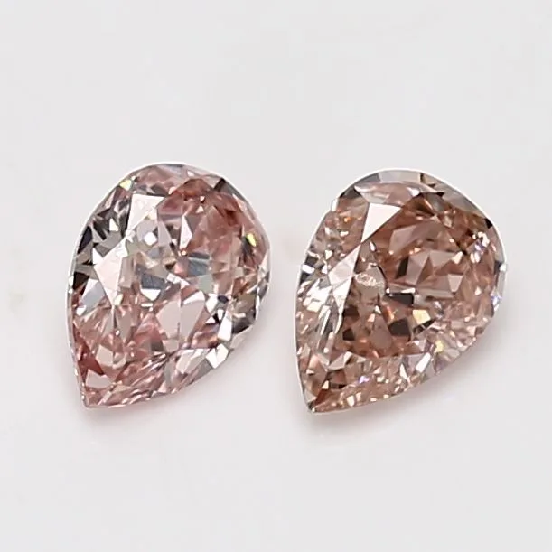0.44 Carat Pear Fancy Pink VS2 Natural Diamond