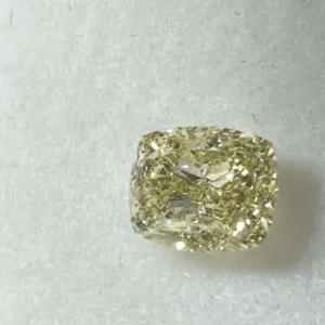 2.01 Carat Cushion Brilliant Fancy Yellow VS2 Natural Diamond