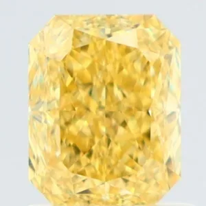 1.15 Carat Radiant Fancy Intense Yellow VS1 Natural Diamond