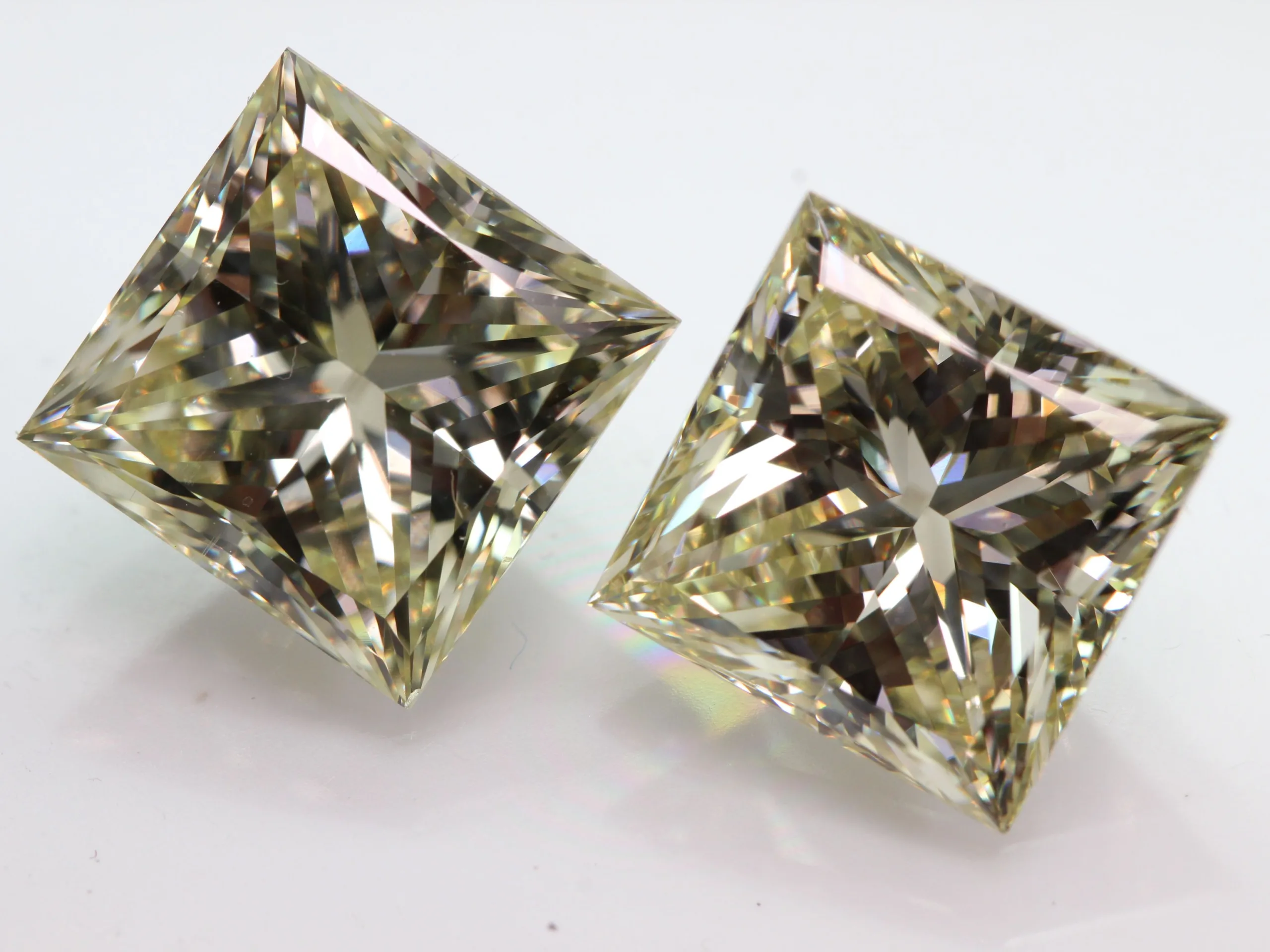 5.66 Carat Princess Fancy Yellow SI1 Natural Diamond 1 5.66 Carat Princess Fancy Yellow SI1 Natural Diamond