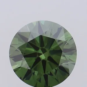 1.97 Carat Round Fancy Vivid Green VS2 Lab Diamond