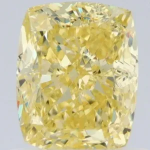 1.02 Carat Cushion Modified Fancy Yellow SI1 Natural Diamond