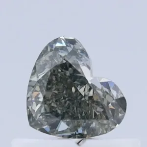 0.44 Carat Heart Fancy Dark Gray SI1 Natural Diamond