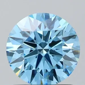 1.36 Carat Fancy Vivid Blue VS1 ROUND Lab Diamond