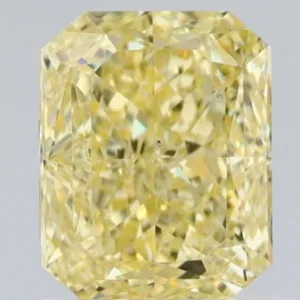 1.11 Carat Radiant Fancy Yellow VS2 Natural Diamond