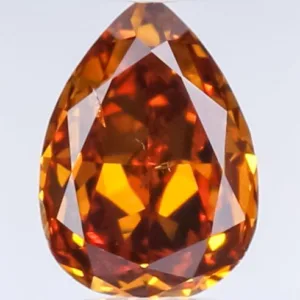 0.55 Carat Pear Fancy Deep Brown Natural Diamond