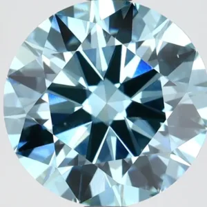 2.52 Carat Round Fancy Vivid Blue VS1 Lab Diamond