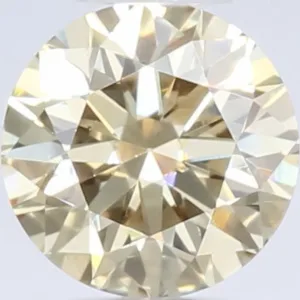 0.52 Carat Round Fancy Yellow VS1 Natural Diamond