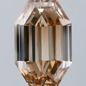 6.01 Carat Octagonal Fancy Orange Brown VS2 Natural Diamond