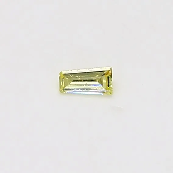 0.05 Carat Tapered Baguette Fancy Yellow Natural Diamond