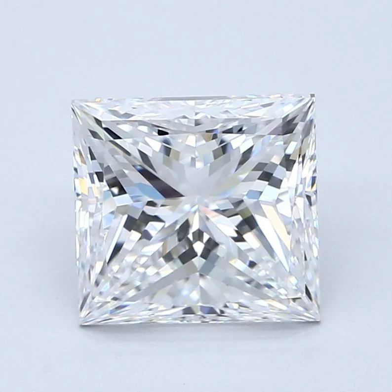 3.52 Carat D VVS2 PRINCESS Diamond