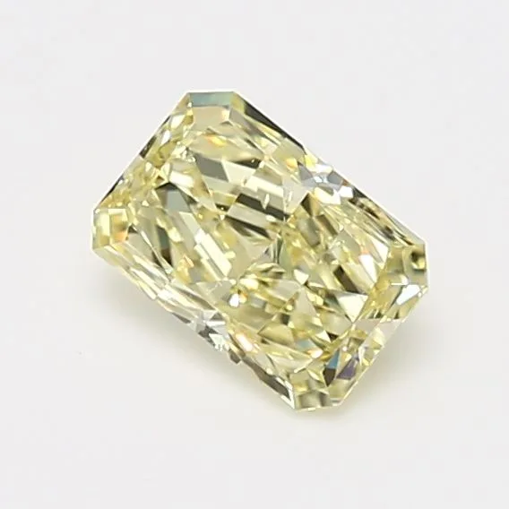 0.83 Carat Radiant Fancy Yellow SI1 Natural Diamond
