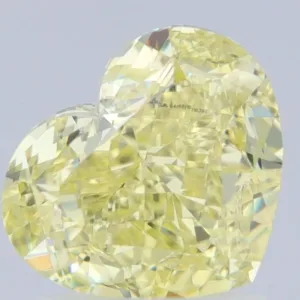 2.01 Carat Heart Fancy Yellow VS2 Natural Diamond