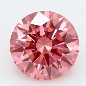 3.09 Carat Round Fancy Vivid Pink VS1 Lab Diamond