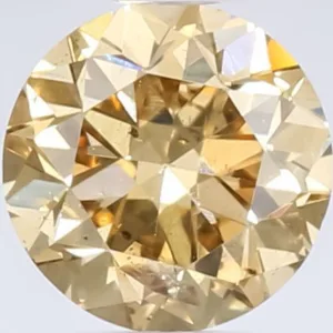 0.57 Carat Round Fancy Brown Natural Diamond