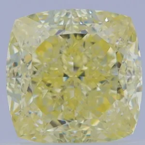 1.01 Carat Cushion Brilliant Fancy Yellow VS2 Natural Diamond