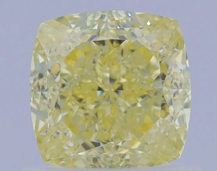 1.01 Carat Cushion Brilliant Fancy Yellow VS2 Natural Diamond 1 1.01 Carat Cushion Brilliant Fancy Yellow VS2 Natural Diamond