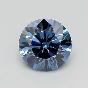 0.63 Carat Round Fancy Deep Blue VS2 Lab Diamond