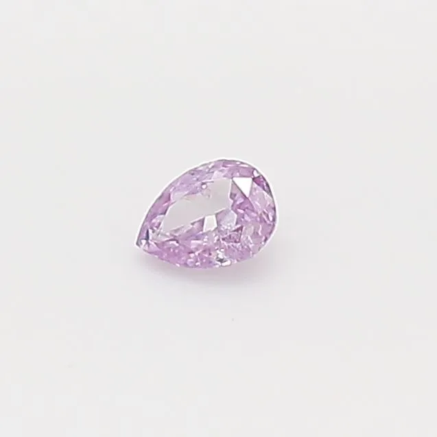 0.06 Carat Pear Fancy Intense Purple Natural Diamond
