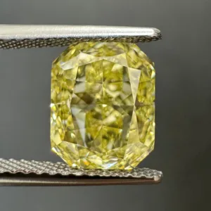 3 Carat Radiant Fancy Yellow VS2 Natural Diamond