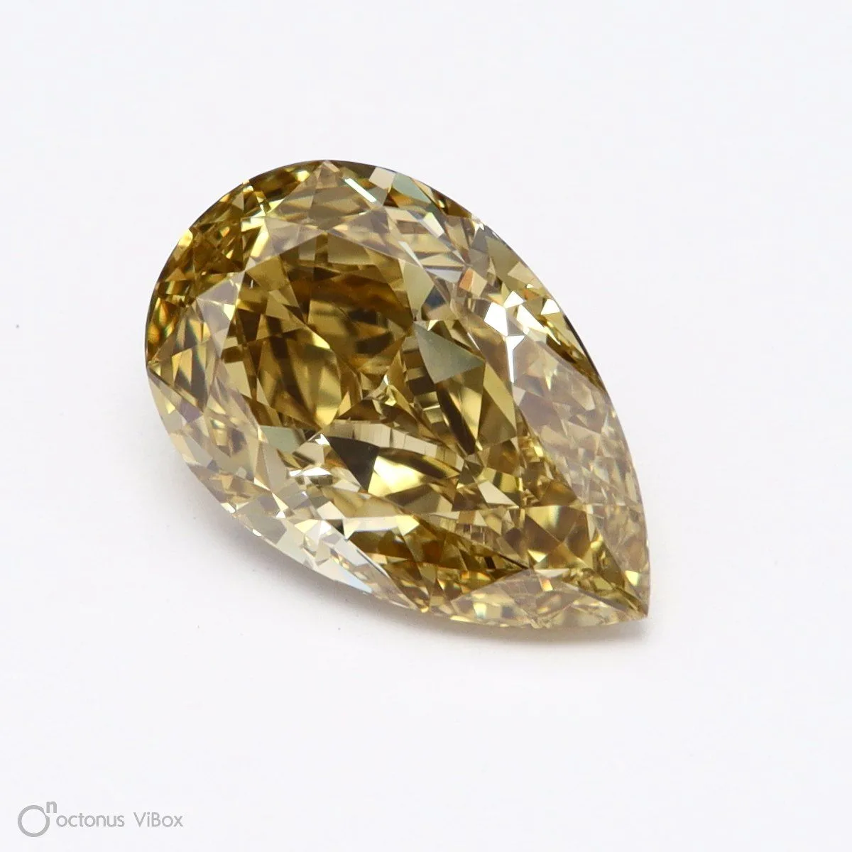 1.19 Carat Pear Fancy Deep Yellow VS2 Natural Diamond