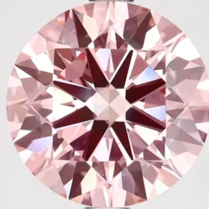 3.01 Carat Round Fancy Intense Pink VS1 Lab Diamond