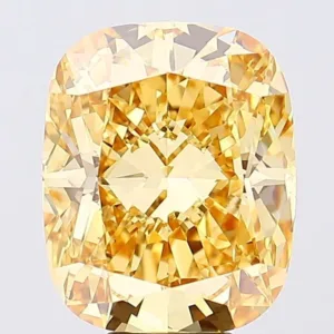 9.01 Carat Cushion Brilliant Fancy Intense Yellow VS1 Lab Diamond
