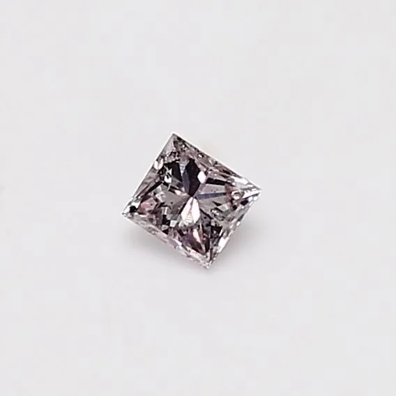 0.14 Carat Princess Fancy Pink Natural Diamond
