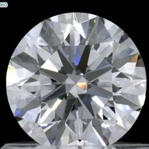 0.67 Carat Round D VS2 Natural Diamond