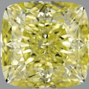 2.21 Carat Cushion Modified Fancy Yellow VVS1 Natural Diamond
