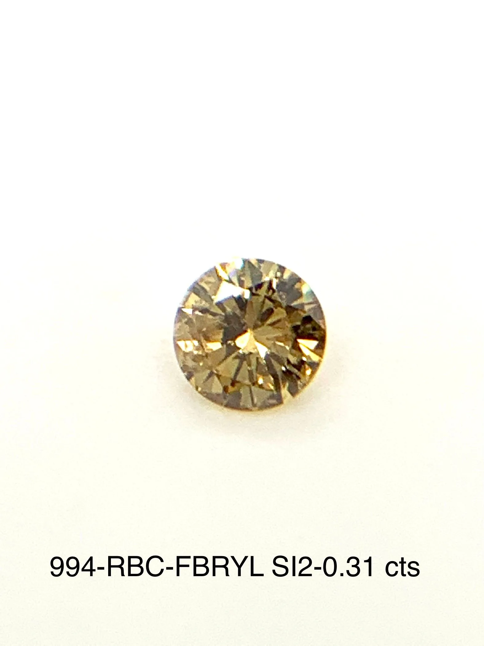 0.31 Carat Round Fancy Yellow Natural Diamond 1 0.31 Carat Round Fancy Yellow Natural Diamond