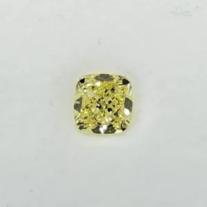1.04 Carat Cushion Modified Fancy Yellow SI2 Natural Diamond