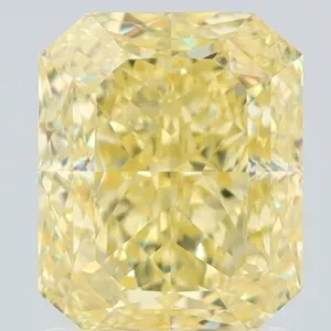 2.01 Carat Radiant Fancy Yellow VVS2 Natural Diamond