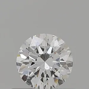 0.42 Carat Round F SI1 Natural Diamond