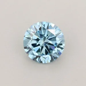 0.43 Carat Round Fancy Vivid Blue VS1 Lab Diamond