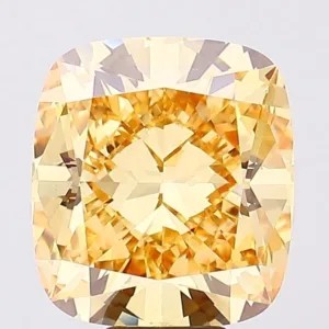 10.03 Carat Cushion Brilliant Fancy Intense Yellow VS1 Lab Diamond