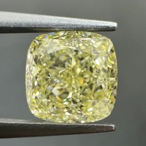 2.01 Carat Cushion Modified Fancy Yellow VVS2 Natural Diamond