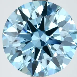 3.51 Carat Round Fancy Vivid Blue VS1 Lab Diamond