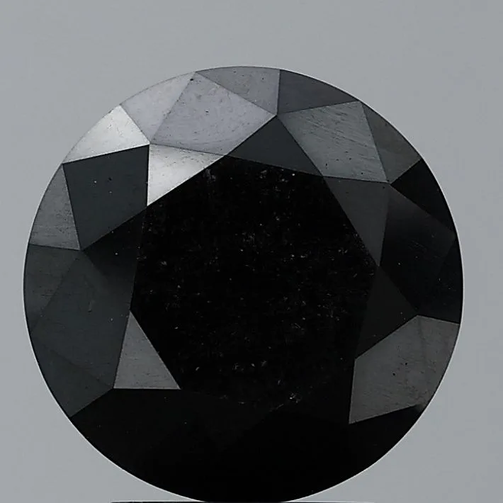 0.59 Carat Fancy Black VS1 ROUND Diamond