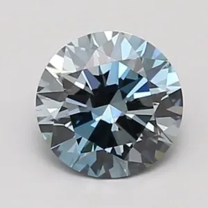 0.92 Carat Fancy Vivid Blue VS2 ROUND Lab Diamond