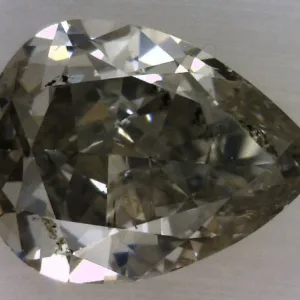 0.62 Carat Pear Fancy Gray I1 Natural Diamond