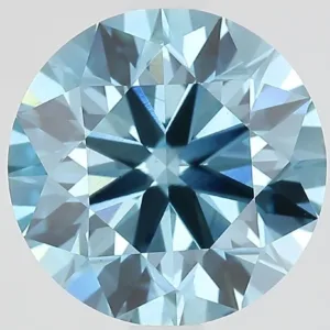 2.5 Carat Fancy Vivid Blue VS2 ROUND Lab Diamond