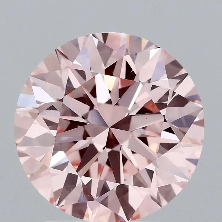 2.59 Carat Fancy Pink VVS2 ROUND Lab Diamond