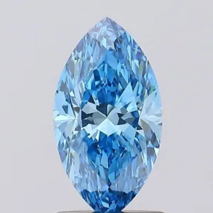 1.01 Carat Marquise Fancy Vivid Blue VS1 Lab Diamond