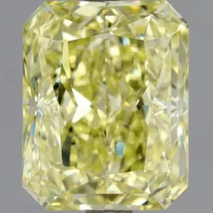 2.03 Carat Radiant Fancy Yellow VVS2 Natural Diamond